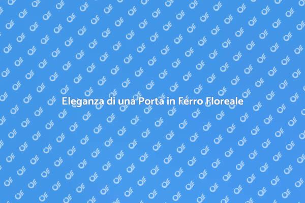 Porta in Ferro: Design Floreale Unico