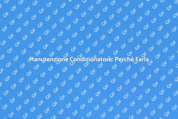 Manutenzione Essenziale per il Condizionatore