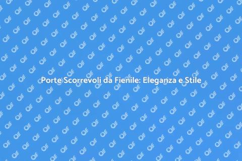 Porta Scorrevole da Fienile: Design Unico