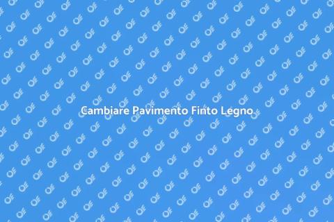 Rimozione Pavimento Finto Legno