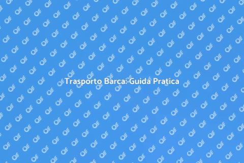 Trasportare la Barca con Facilità