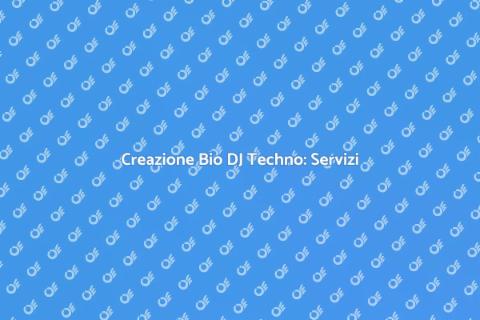 Assistenza Bio DJ Techno Professionale