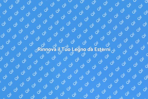 Come Verniciare il Legno da Esterni