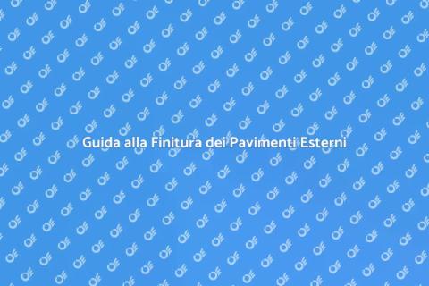 Finitura Pavimenti Esterni in Calcestruzzo