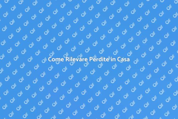 Rilevazione Perdite: Tutto Quello che Devi Sapere