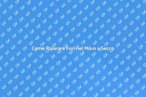Riparare Fori nel Muro a Secco