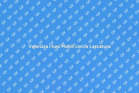 Laccatura Mobili in Legno Lamellare