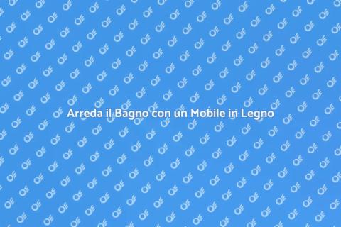 Mobile da Appoggio in Legno per Bagno