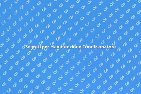 Manutenzione Condizionatore Senza Unità