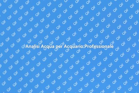 Kit Professionale per Acquario