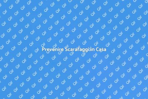 Trattamento Preventivo Scarafaggi
