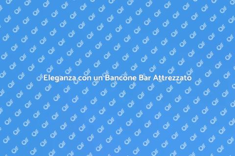 Bancone Bar con Alloggiamento Attrezzi