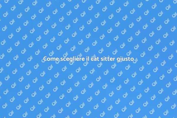 La guida per cat sitter dei gatti