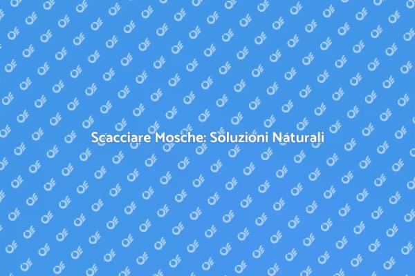 Mosche? Ecco Come Scacciarle Naturalmente