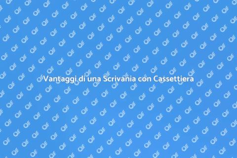 Scrivania con Cassettiera Integrata