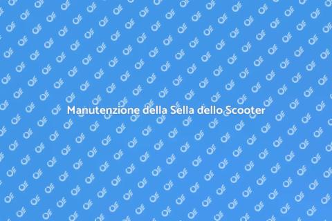 Pulizia Sella Scooter Elettrico