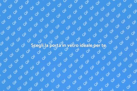 Porta in vetro su misura per la tua casa