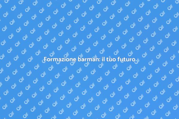 Sogni di diventare barman? Ecco come!