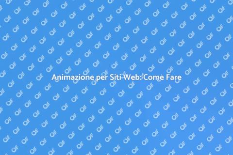 Aggiungere Animazione a un Sito Web