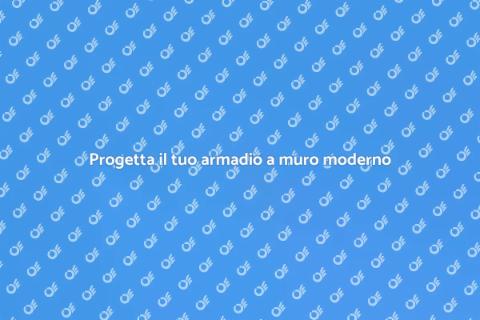 Armadio a muro moderno: eleganza e funzionalità