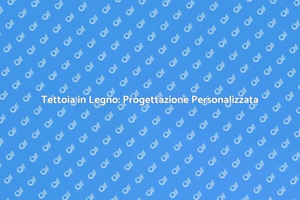 Realizza una Tettoia in Legno su Misura