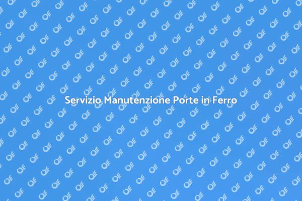 Manutenzione Essenziale per Porte in Ferro