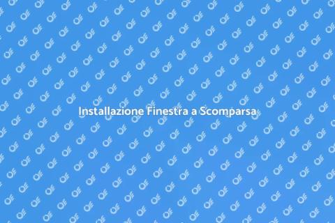 Finestra a Scomparsa: Design Innovativo