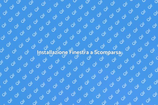 Finestra a Scomparsa: Innovazione e Stile