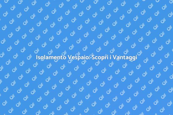 Isolare il Vespaio: Perché Farlo?