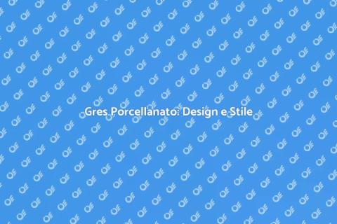 Pavimento in Gres Porcellanato Design