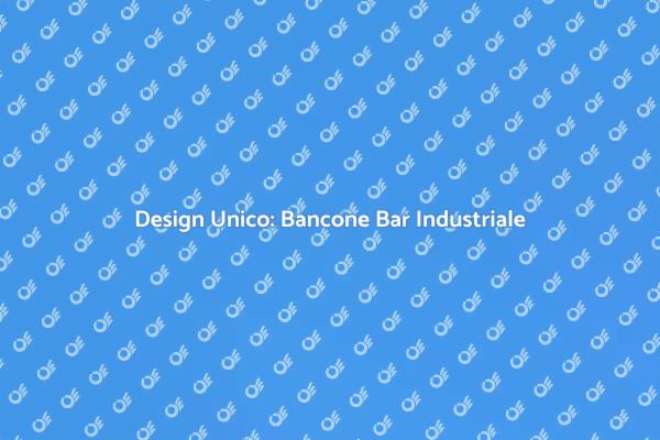 Trasforma il Tuo Spazio con un Bancone Bar