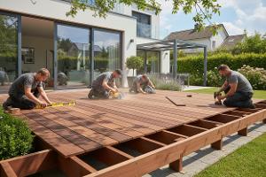 copertura del terrazzo in legno: Da €200
