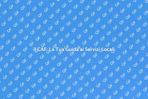 Il CAF: Servizi Locali di Qualità