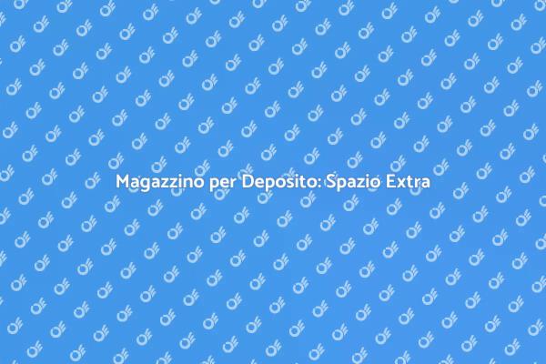 Libera Spazio con un Magazzino Affittato