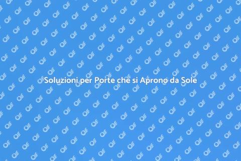 Aggiustare Porta che si Apre Accidentale