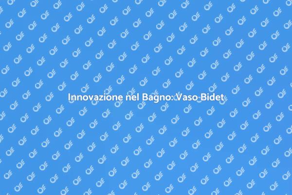 Vaso Bidet: Comfort e Design Insieme