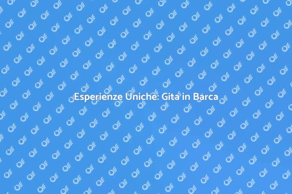 Eventi Speciali in Barca: Un'Esperienza Unica