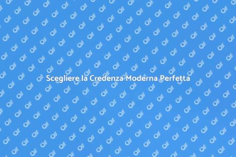 Credenza Moderna: Funzionalità e Stile