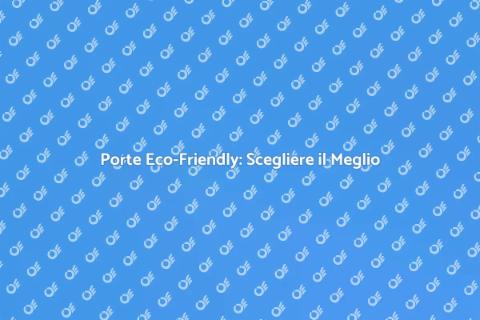 Sostituzione Porte Interne Ecologiche