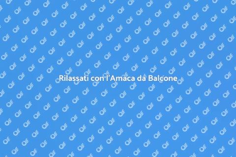 Amaca da Balcone in Tessuto