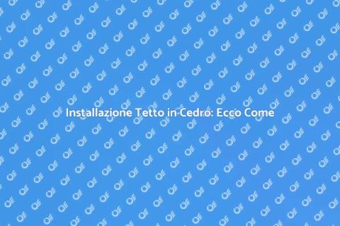 Tetto a Scandole di Cedro: Guida Pratica