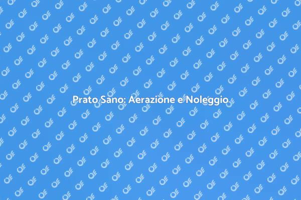 Rinfresca il Tuo Prato con Noleggio