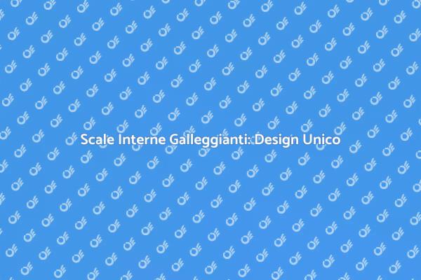 Scale Galleggianti: Eleganza e Design