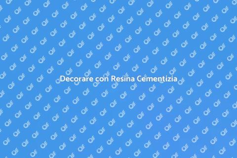 Resina Cementizia per Decorazioni