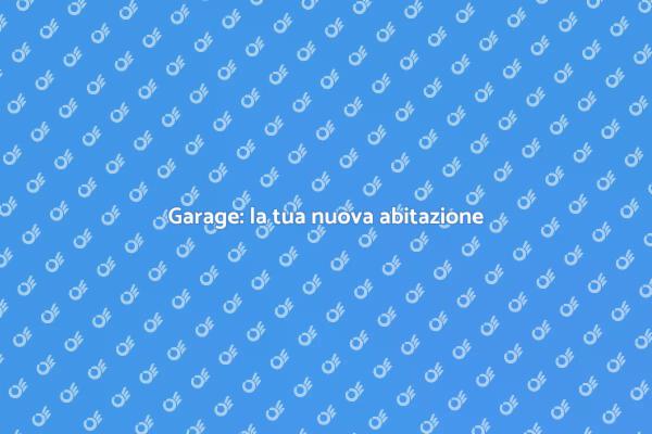 Ristrutturare un garage in abitazione