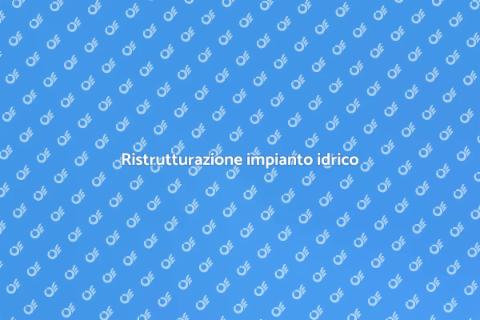 Installazione nuovi tubi idrici