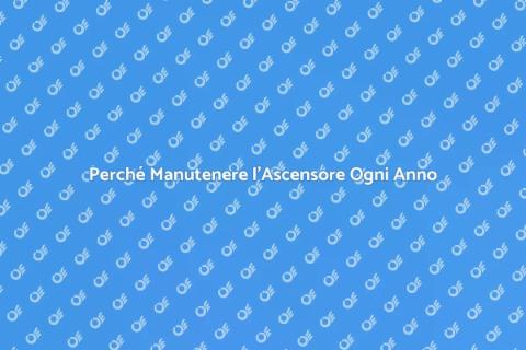 Manutenzione Ascensore Annuale Importanza