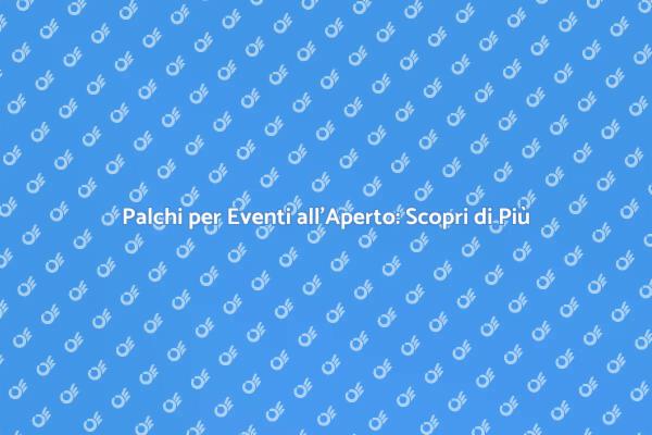 Palchi per Eventi: Crea Atmosfere Uniche