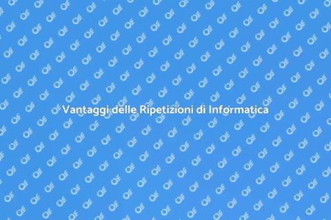 Ripetizioni Informatica Scuole Superiori