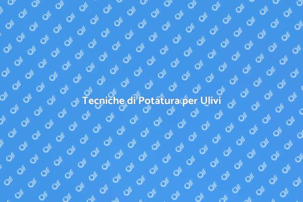 Potatura Olivo: Tecniche Efficaci